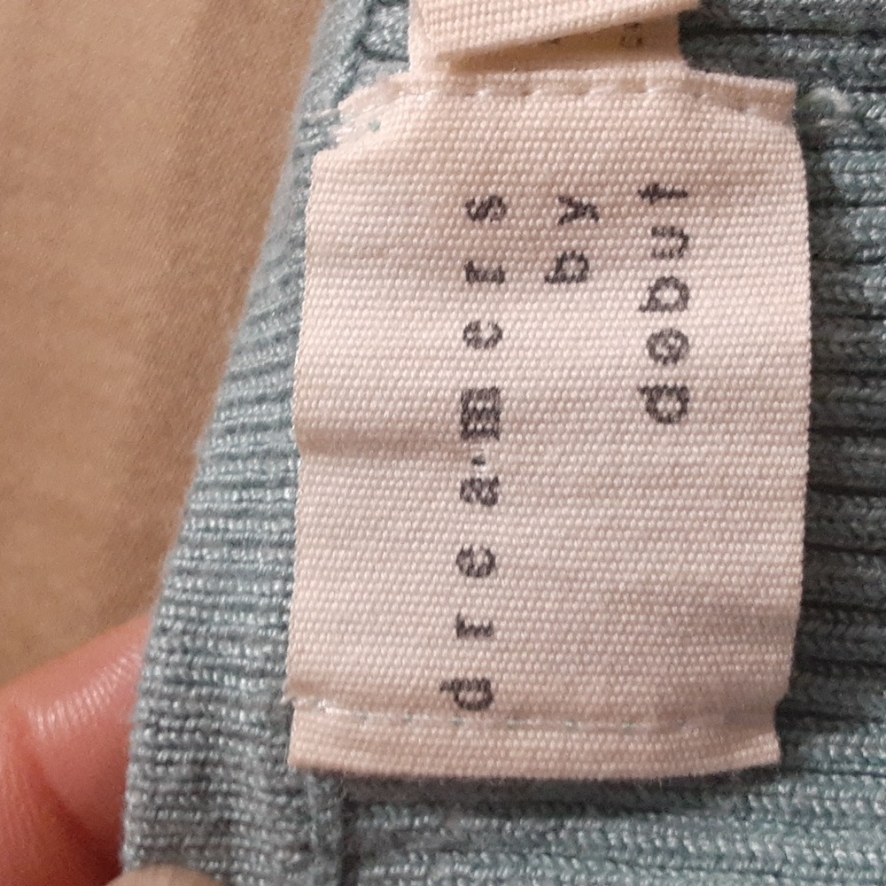 Dreamers By Debut Awua Blue Women's Tank Top Ribbed Tie Side Ladies M Cropped - Picture 4 of 6